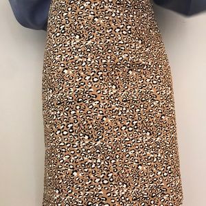 J CREW LEOPARD SKIRT